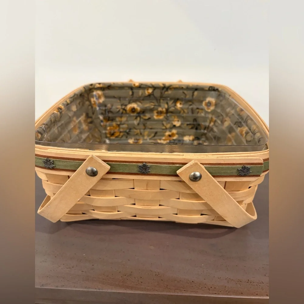 Longaberger Bountiful Harvest Basket Handmade in Ohio signed by Judy and Jerry